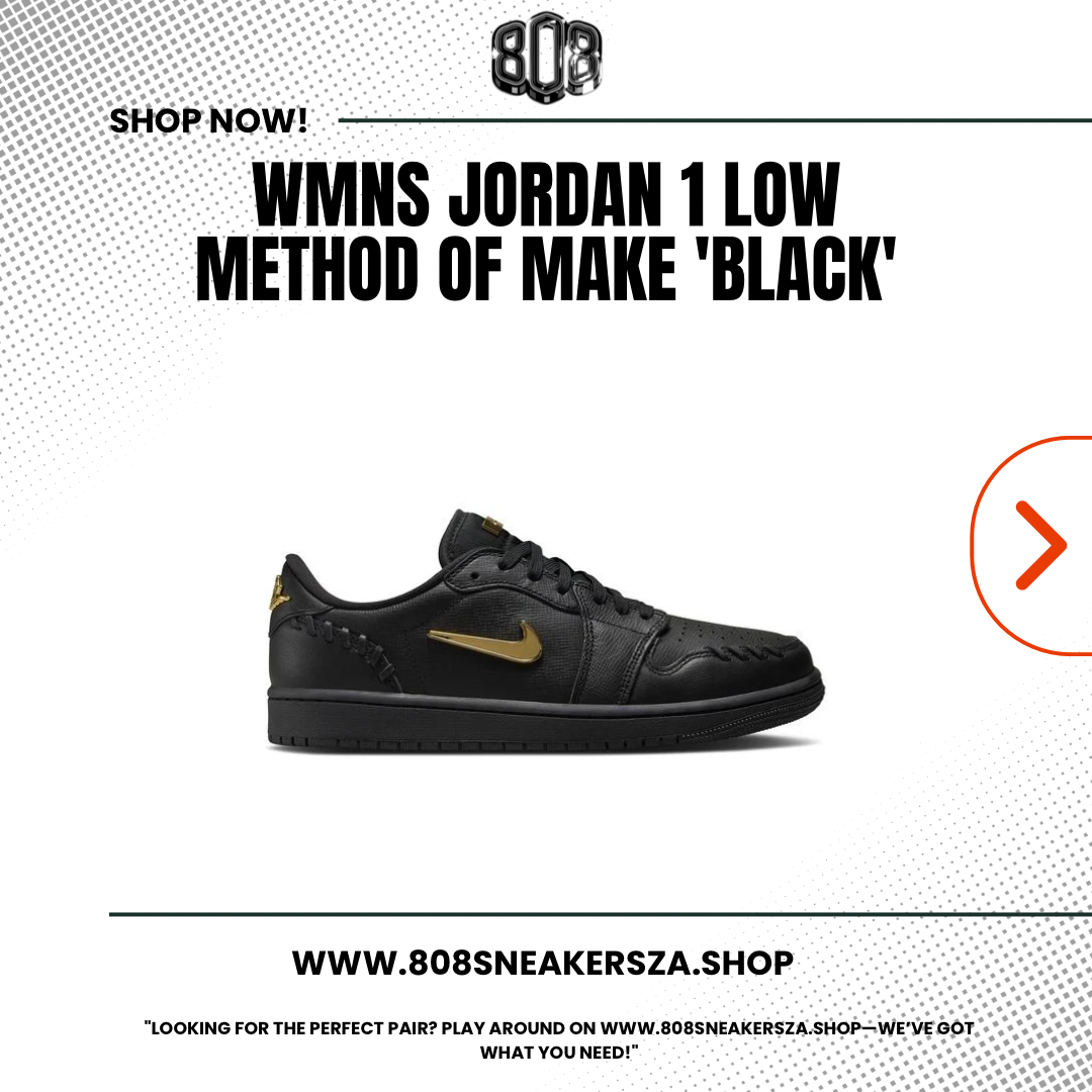 WMNS JORDAN 1 LOW METHOD OF MAKE 'BLACK'