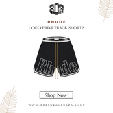 Rhude Logo Print Track Shorts