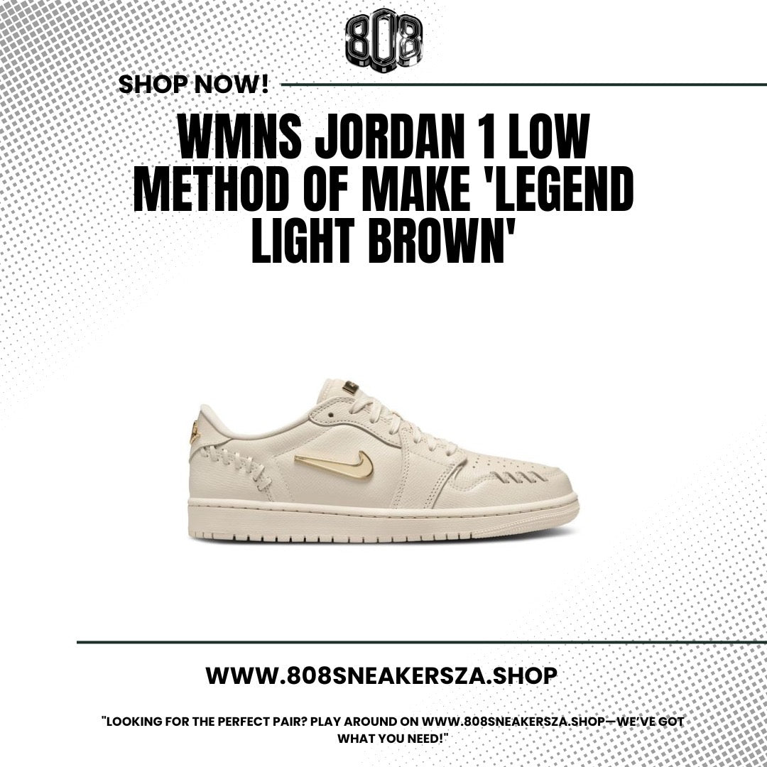 WMNS JORDAN 1 LOW METHOD OF MAKE 'LEGEND LIGHT BROWN'