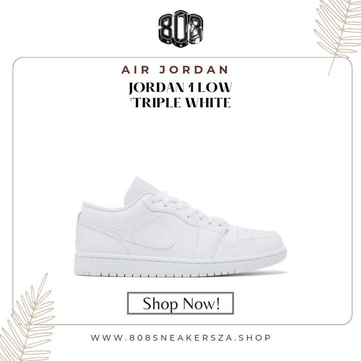 AIR JORDAN 1 LOW 'TRIPLE WHITE' 2022