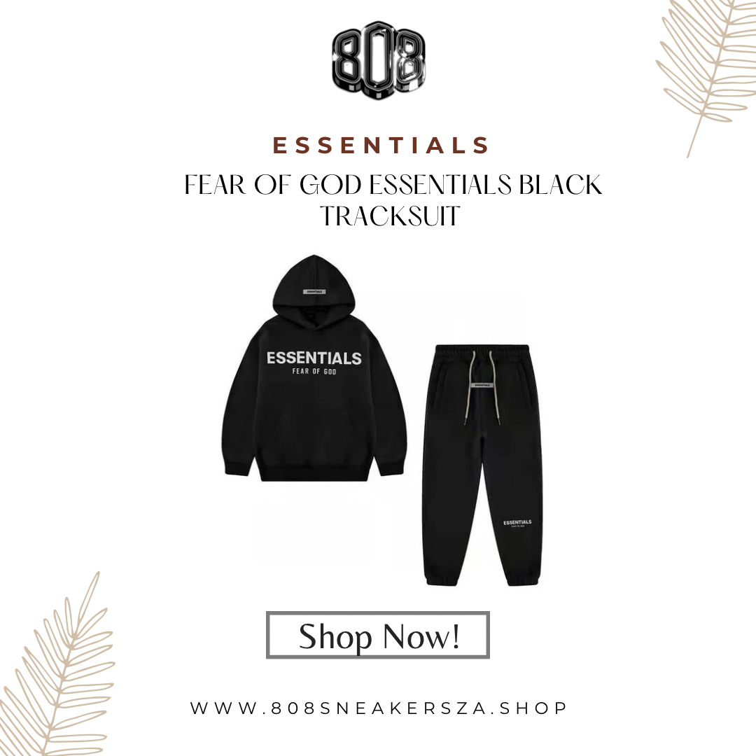 Essentials Fear Of God Black Tracksuit