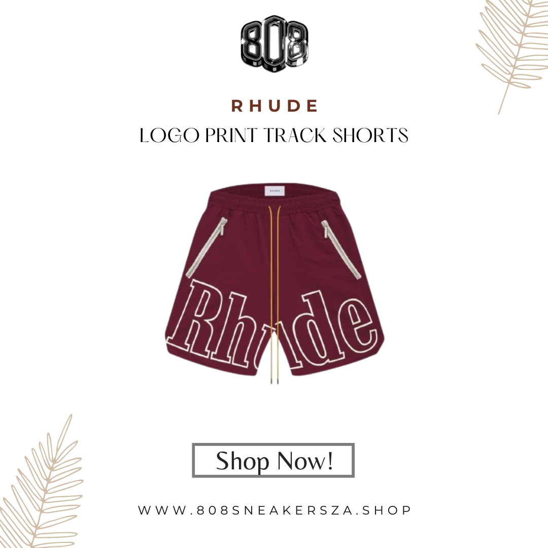 Rhude Logo Print Track Shorts