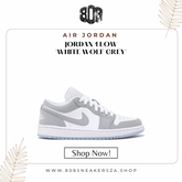 AIR JORDAN 1 LOW 'WHITE WOLF GREY'