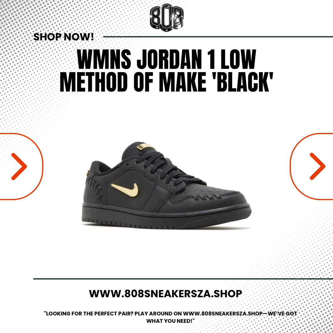 WMNS JORDAN 1 LOW METHOD OF MAKE 'BLACK'