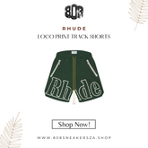 Rhude Logo Print Track Shorts