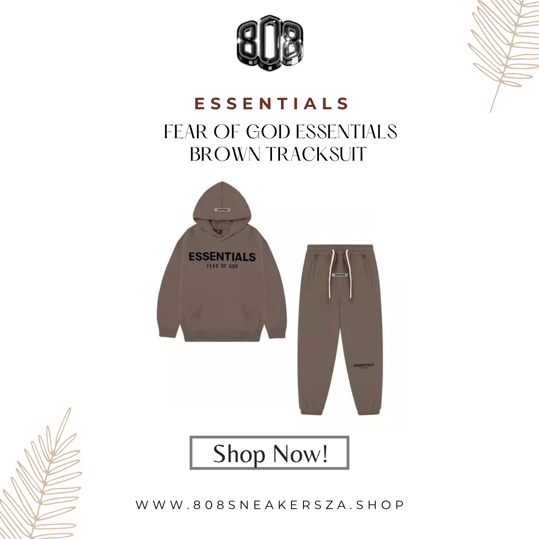 Essentials Fear Of God Brown Tracksuit