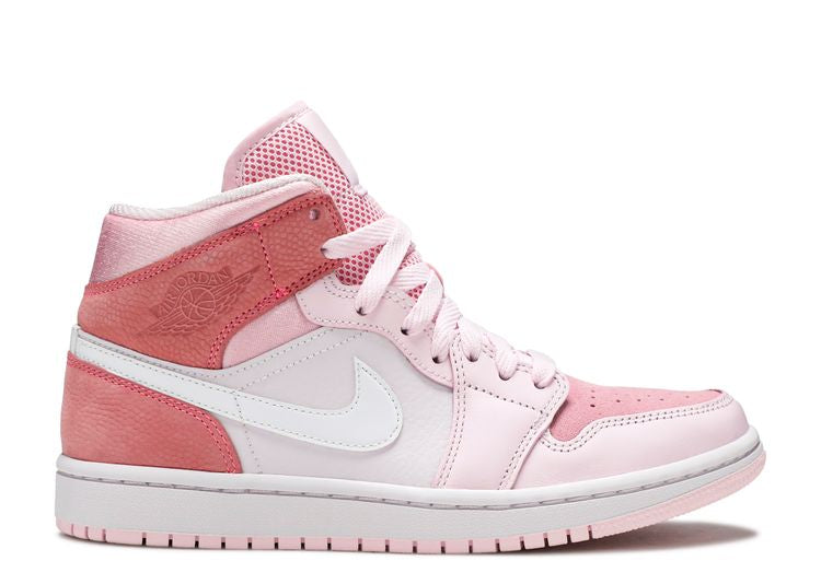 WMNS AIR JORDAN 1 MID 'DIGITAL PINK'